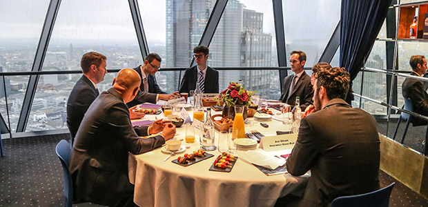 Clockwise from bottom left:  Azhar Hussain, RLAM, Craig Inches, RLAM, Atanas Christev, Direct Line Group, Chris Cundy, InsuranceERM, Neil Parry, Beazley; Lucy Davies, Sun Life Financial of Canada; Asa Gibson, Insurance Asset Risk