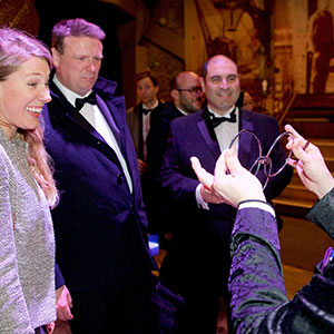 The evening kicked off at a fun pace with a magician entertaining the winners and their guests